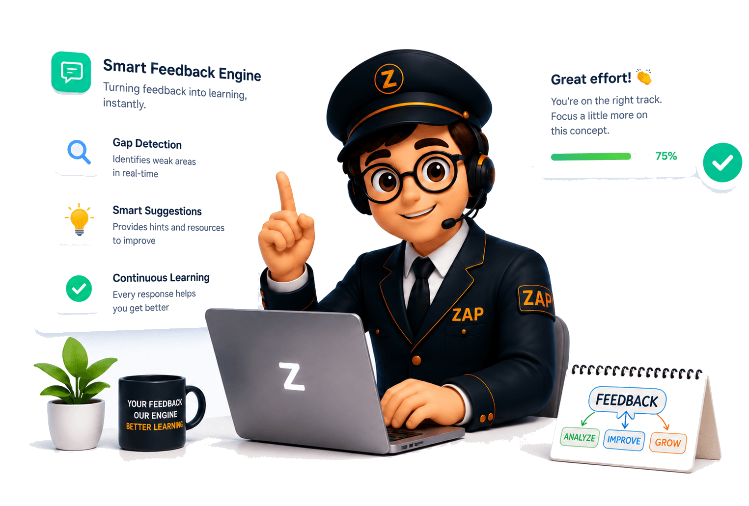 GoZap smart feedback